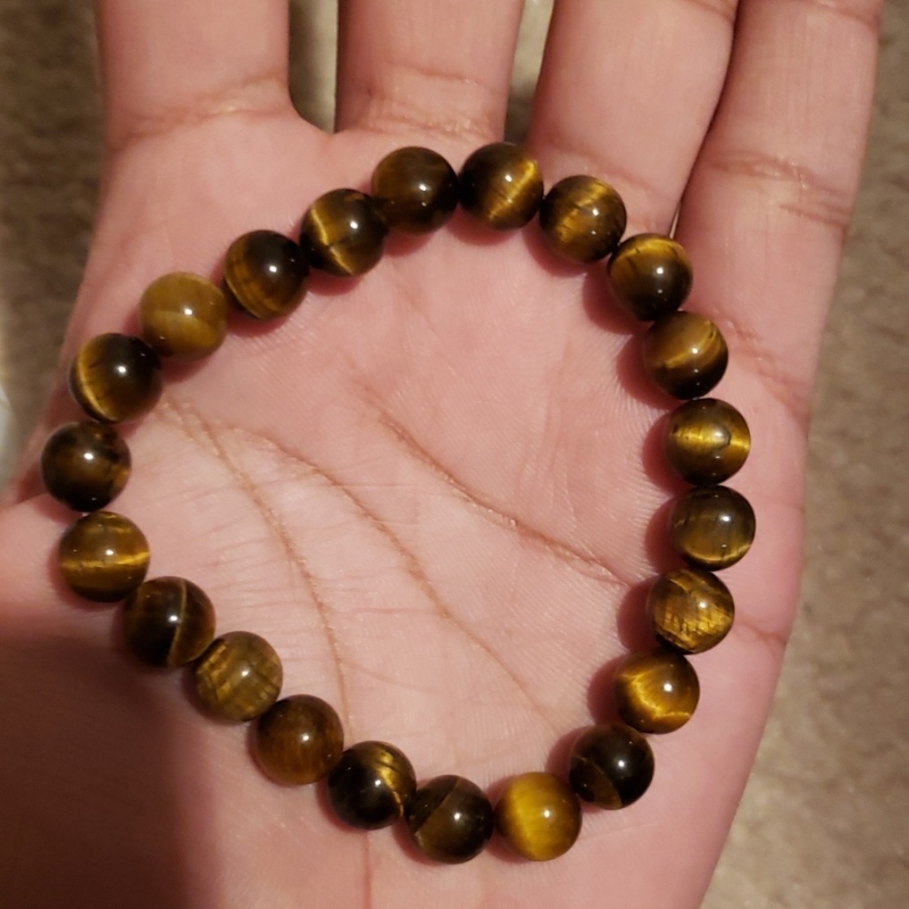 UNISEX Tiger eye bead bracelet